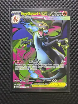 Pokemon TCG Mega Charizard X EX 109/094 Full Art Ultra Rare Phantasmal Flames - Image 1