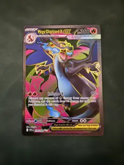 Pokemon TCG Mega Charizard X EX 109/094 Full Art Ultra Rare Phantasmal Flames - Image 1