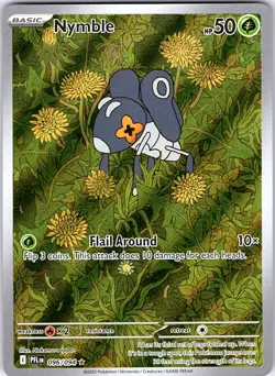 Nymble 096/094 Illustration Rare Phantasmal Flames Pokemon Holo NM/M - Image 1