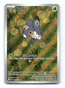 Nymble 096/094 Illustration Rare Phantasmal Flames Pokemon Holo Near Mint - Image 1