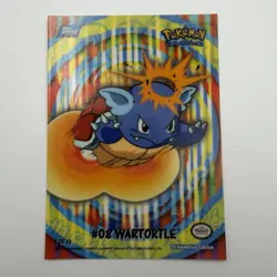 2000 TOPPS POKEMON TV ANIMATION SERIES 2 STICK-ONS 1 Of 10 #08 WARTORTLE - Image 1