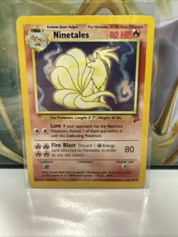 Ninetales - 13/130 Pokemon Base Set 2 Holo Rare Card WOTC LP (Tracked Shipping) - Image 1