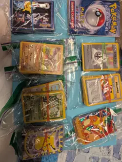 1999 Pokemon Base Set COMPLETE Non Holo Cards #17-102 + other promotional cards. - Image 1