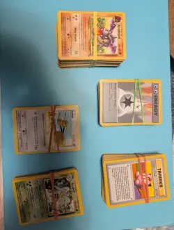 1999 Pokemon Base Set COMPLETE Non Holo Cards #17-102 + other promotional cards. - Image 2