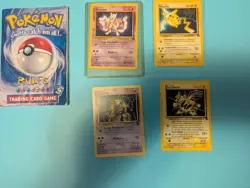 1999 Pokemon Base Set COMPLETE Non Holo Cards #17-102 + other promotional cards. - Image 4