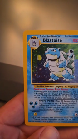 Pokemon TCG Blastoise Holo Rare SWIRL Base Set 2 2/130 [NM] - Image 2