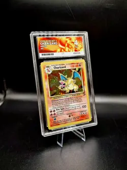 💎 ACE Graded 4 ✨ Holo Charizard 2000 🔥 Base Set 2 4/130 English Pokemon Card - Image 1