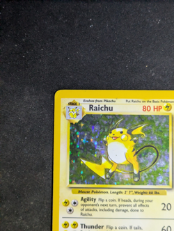 Raichu 014/102 Unlimited Base Set Holo Pokemon TCG (MP) - Image 4