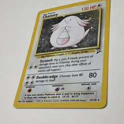 2000 Pokemon Base Set 2 Chansey #3 Holo Rare NM LP Vintage WOTC Wizards - Image 3