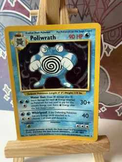 Poliwrath 13/102 Base Set Holo Rare Pokemon Card MP - Image 1