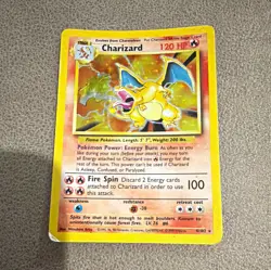 The Pokemon Company Charizard 4/102 Base Set Holo Rare EN 1999 120HP - Image 1
