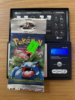 1999 Pokemon Base Set Booster Pack Venusaur Art 20.99g Long Crimp Factory Sealed - Image 3