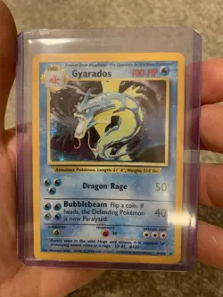 Pokemon Gyarados Holo Card 6/102 Base Set, Shiny - Image 1