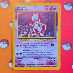 Wizards of the Coast Pokemon TCG Base Set Mewtwo 10/102 Holo Rare 1999 EN - Image 1