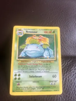 Pokemon TCG Venusaur Base Set 15/102 Holo Unlimited Holo Rare - Image 1