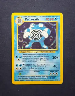 Poliwrath 13/102 Base Set Holo Rare Pokemon Card - Image 3