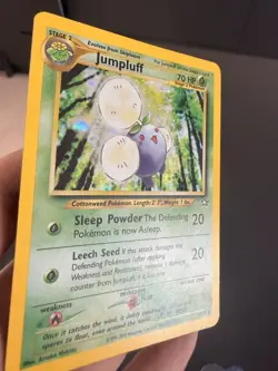 Jumpluff 7/111 Neo Genesis Holo Rare Vintage Pokemon Card WOTC 2000 LP+/NM- - Image 2