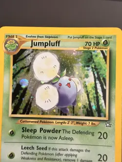 Jumpluff 7/111 Neo Genesis Holo Rare Vintage Pokemon Card WOTC 2000 LP+/NM- - Image 3