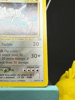 Steelix 15/111 Rare Neo Genesis Pokemon Unlimited Holo Lightly Played - Image 5