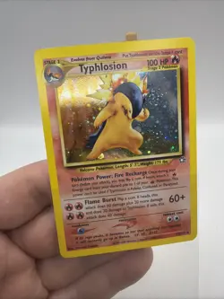 Typhlosion 17/111 Holo Rare Pokemon Card Neo Genesis LP/NM nice SWIRL - Image 5