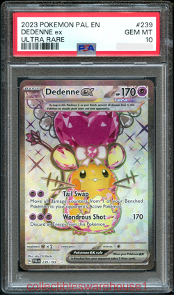 Pokemon Paldea Evolved Dedenne ex 239 PSA 10 - Image 1