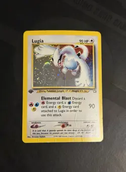 Pokemon 2000 Lugia 9/111 Neo Genesis 1st Edition Holo Rare 90 HP English - Image 1