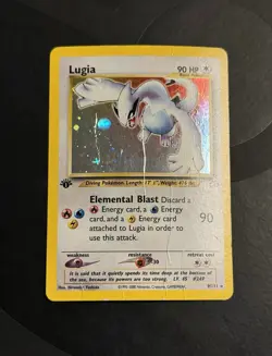 Pokemon 2000 Lugia 9/111 Neo Genesis 1st Edition Holo Rare 90 HP English - Image 3