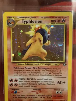 Typhlosion 17/111 Rare Neo Genesis Pokemon Unlimited Holo MNT 8.5 Graded - Image 5