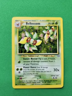 Pokemon TCG Bellossom Neo Genesis Holo Unlimited Rare Card 3/111 MP - Image 1