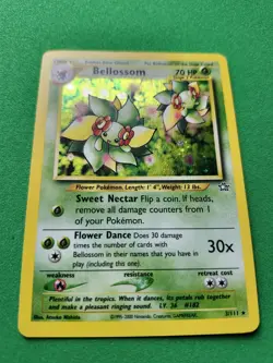 Pokemon TCG Bellossom Neo Genesis Holo Unlimited Rare Card 3/111 MP - Image 5