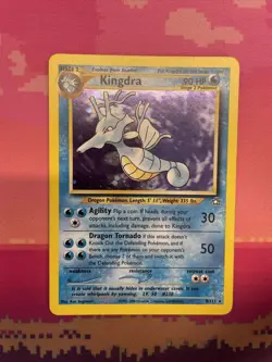 Pokemon Card Kingdra Neo Genesis Holo Rare 8/111 Near Mint - Image 1