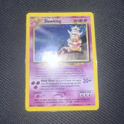 Pokemon TCG Slowking 14/111 Neo Genesis Holo Rare Unlimited DOUBLE 🌀🌀 SWIRL NM - Image 1