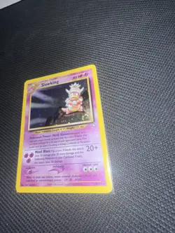 Pokemon TCG Slowking 14/111 Neo Genesis Holo Rare Unlimited DOUBLE 🌀🌀 SWIRL NM - Image 2