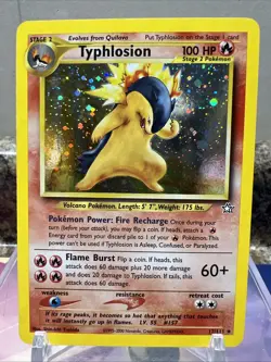 Pokemon Typhlosion Neo Genesis Holo Rare 17/111 WOTC 2000 - Image 1