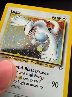 Lugia - 9/111 - Pokemon Neo Genesis Unlimited Holo Rare Card WOTC MP - Image 2
