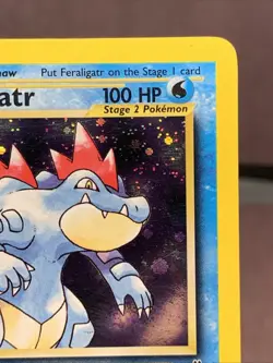 Pokemon TCG Feraligatr 4/111 Neo Genesis Holo Rare VTG WOTC 2000 LP - Image 3