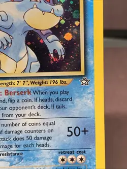 Pokemon TCG Feraligatr 4/111 Neo Genesis Holo Rare VTG WOTC 2000 LP - Image 4