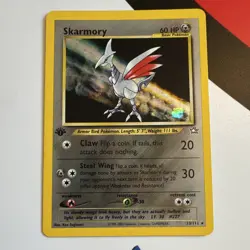 Pokemon TCG Neo Genesis Skarmory 13/111 Holo Rare 1st Edition English 2000 - Image 2