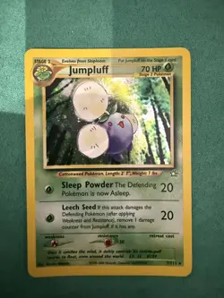 NM Jumpluff Pokemon Neo Genesis 7/111 Holo Card Rare Pokemon Vintage WOTC TCG - Image 1