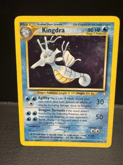 Pokemon TCG - Kingdra 💦 8/111 Neo Genesis ⭐ Holo ✨ Rare WOTC Card LP - Image 1
