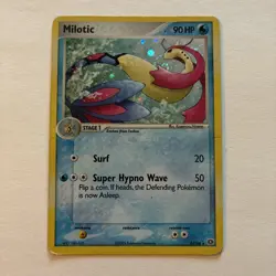 Pokemon TCG Milotic EX Emerald Holo Card 8/106 Rare See Pics Pen Mark - Image 1