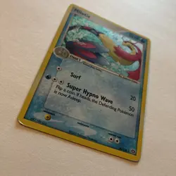 Pokemon TCG Milotic EX Emerald Holo Card 8/106 Rare See Pics Pen Mark - Image 2