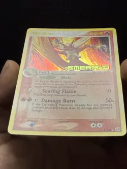 Pokemon Blaziken 1/106 ex Emerald Holo Rare Reverse Holo NM Near Mint Card - Image 4