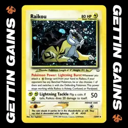 Raikou - 13/64 - Holo Rare - Neo Revelation - Pokemon Card - NM/M - Image 1