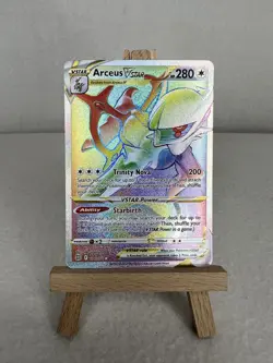Pokemon TCG Arceus Vstar Sword & Shield Brilliant Stars 176/172 Holo Secret NM - Image 1