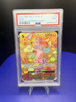 Special Alternate Art Nami One Piece 2024 Japanese SP OP08-106 SR PSA 9 - Image 1