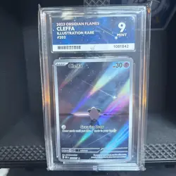 Pokemon TCG 2023 Obsidian Flames Cleffa Illustration Rare 202/197 Ace 9 - Image 1