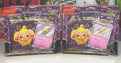 Pokemon TCG Paldean Fates Tech Sticker Collection Shiny Fidough LOT of 2 sealed - Image 1