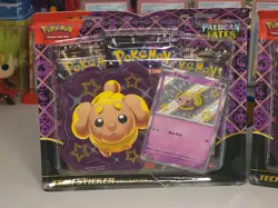 Pokemon TCG Paldean Fates Tech Sticker Collection Shiny Fidough LOT of 2 sealed - Image 2
