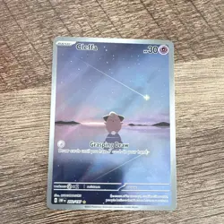 Pokemon TCG Cleffa 202/197 SV03 Obsidian Flames Illustration Rare Holo 2023 30HP - Image 3